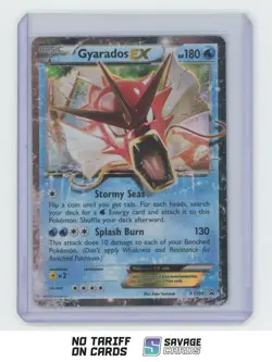 2016 Pokemon XY Black Star Promo Holo Gyarados EX #XY106 - Image 1