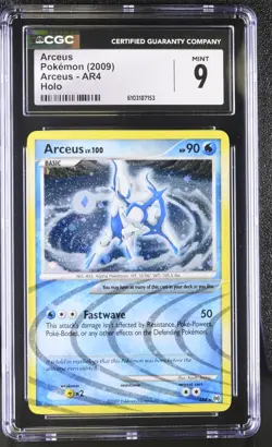 2009 POKEMON PLATINUM ARCEUS ARCEUS AR4 RARE HOLO FOIL CGC 9 MINT B - Image 1