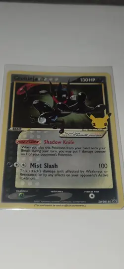 Pokemon TCG Greninja Gold Star SWSH144 25th Celebrations Promo Card - Image 3