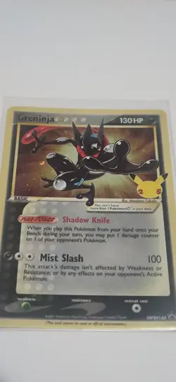 Pokemon TCG Greninja Gold Star SWSH144 25th Celebrations Promo Card - Image 5