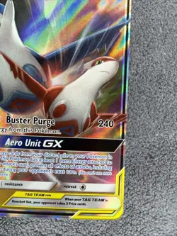 2019 Pokemon Sun Moon Team Up Latias Latios GX Full Art #113/181 NM - Image 4