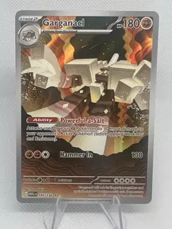 Pokemon Garganacl 147/132 Mega Evolution Base Illustration Rare Holo Near Mint - Image 1