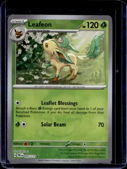 2025 Pokemon Prismatic Evolutions Leafeon Reverse Holo Poke Ball #005/131 - Image 1