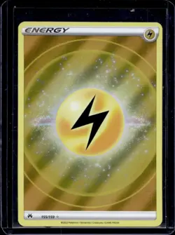 2023 Pokemon SWSH Crown Zenith Basic Lightning Energy #155/159 - Image 1