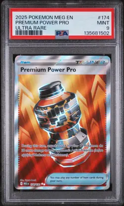2025 POKEMON MEG EN-MEGA EVOLUTION ULTRA RARE #174 PREMIUM POWER PRO PSA 9 - Image 1