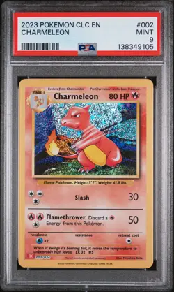 2023 POKEMON CLC-CLASSIC CHARIZARD & HO-OH EX DECK #002 CHARMELEON PSA 9 - Image 1