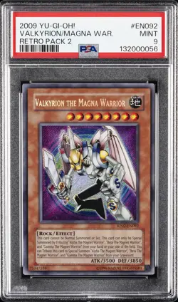 2009 YU-GI-OH! RP02-RETRO PACK 2 #EN092 VALKYRION THE MAGNA WARRIOR PSA 9 - Image 1