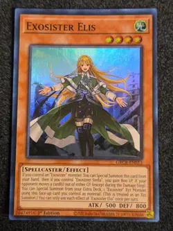 Yugioh Exosister Elis GRCR-EN013 1st Edition Super Rare NM - Image 1