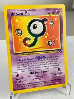 Unown [J] 38/53 WOTC Black Star Promo Pokemon Card - Moderately Played / HP - Image 2
