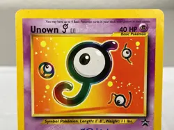 Unown [J] 38/53 WOTC Black Star Promo Pokemon Card - Moderately Played / HP - Image 3