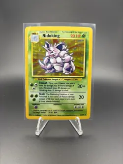 Pokemon Nidoking Base Set Holo Rare 11/102 NM/LP Wizards 1999 Card - Image 1