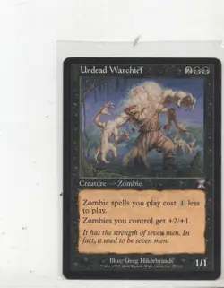 Undead Warchief Time Spiral Timeshifted MTG Magic Card x1 1x Single LP - Image 1