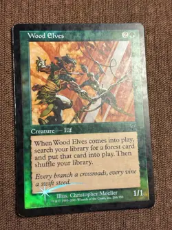 Wood Elves FOIL, 7th Edition MTG Magic the Gathering Premodern - Image 2