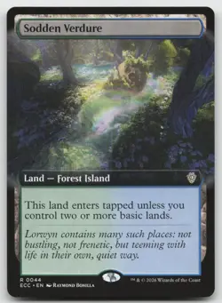 Sodden Verdure (Extended Art) R Normal Commander: Lorwyn Eclipsed 44 NM - Image 1