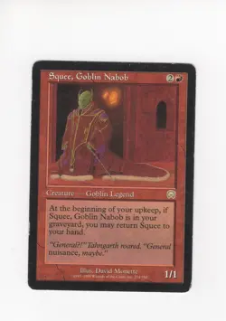 Squee, Goblin Naboob Mercadian Masques LP/MP MTG Magic the Gathering b - Image 1