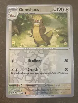 Gumshoos 177/197 Sv03: Obsidian Flames Reverse Holo Pokemon TCG NM - Image 1