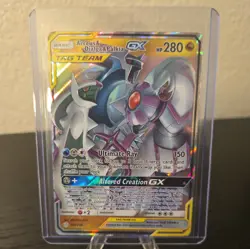 Pokemon TCG Arceus & Dialga & Palkia GX 156/236 Cosmic Eclipse Ultra Rare Card - Image 1