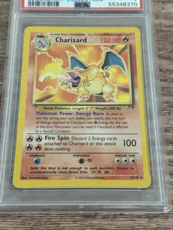 Pokemon Charizard Non Holo Legendary Collection 3/110 PSA 7 WOTC NM - NON HOLO - Image 2