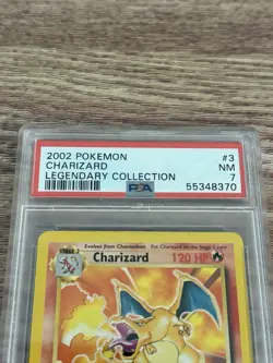 Pokemon Charizard Non Holo Legendary Collection 3/110 PSA 7 WOTC NM - NON HOLO - Image 3