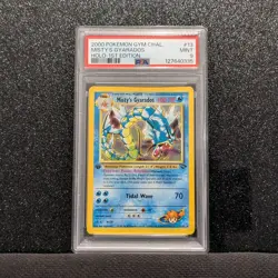Pokemon 1st Edition Gym Challenge Misty's Gyarados 13/132 - Holo - PSA 9- MINT - Image 2