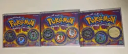 Lot Of 3 Books With 8 Coins 1999 Vintage Pokemon Battling Coins Game - Image 1