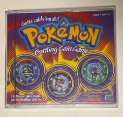 Lot Of 3 Books With 8 Coins 1999 Vintage Pokemon Battling Coins Game - Image 2