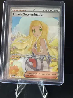 Pokemon TCG Lillie's Determination Mega Evolution 184/132 SAR NM - Image 1