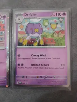 Drifloon 005 and Drifblim 006 MEGA EVOLUTION BLACK STAR PROMO Pokemon TCG M NM - Image 3
