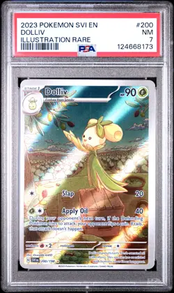 2023 POKEMON SVI EN-SCARLET & VIOLET ILLUSTRATION RARE #200 DOLLIV PSA 7 - Image 1