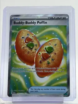 BUDDY-BUDDY POFFIN 2025 POKEMON MEGA EVOLUTION ULTRA RARE 167/132 Q4094 - Image 1