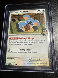 Pokemon TCG Ascended Heroes Larry's Komala Cosmos Holo Promo #175/217 - Image 1