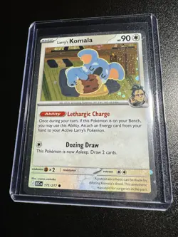 Pokemon TCG Ascended Heroes Larry's Komala Cosmos Holo Promo #175/217 - Image 2