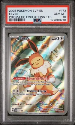Pokemon Svp En-Sv Black Star Promo #173 Eevee Prismatic Evolutions Etb PSA 10 - Image 1
