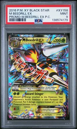 Mega Beedrill EX #XY158 Pokemon Promo PSA 9 - Image 1