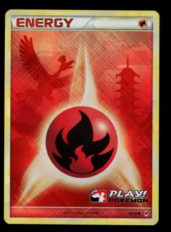 2011 POKEMON CALL OF LEGENDS HO-OH FIRE ENERGY 89/95 PLAY! STAMPED HOLO NM A - Image 1