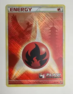 2011 POKEMON CALL OF LEGENDS HO-OH FIRE ENERGY 89/95 PLAY! STAMPED HOLO NM A - Image 3