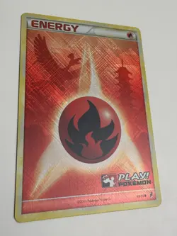 2011 POKEMON CALL OF LEGENDS HO-OH FIRE ENERGY 89/95 PLAY! STAMPED HOLO NM A - Image 4