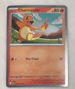Pokemon Charmander 20/217 Ascended Heroes Cosmo Holo Promo TCG NM - Image 2