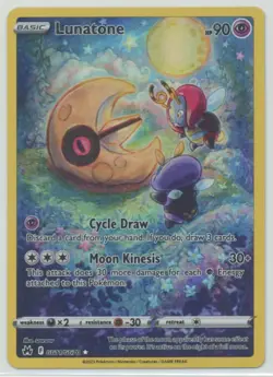 Lunatone 2023 Pokemon SWSH Crown Zenith Galarian Gallery Full Art #GG11/GG70 - Image 1
