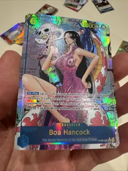 One Piece CCG Boa Hancock Alternate Art Manga, OP07-051 English Custom Card - Image 2