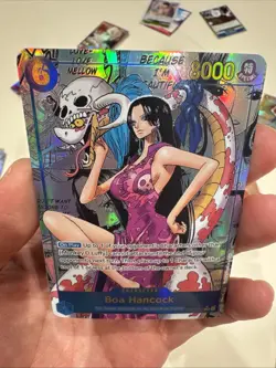 One Piece CCG Boa Hancock Alternate Art Manga, OP07-051 English Custom Card - Image 4