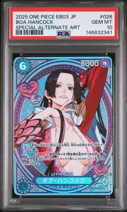 2025 ONE PIECE JPN EB03-ONE PIECE HEROINES ED SPECIAL ALT ART BOA HANCOCK PSA 10 - Image 1