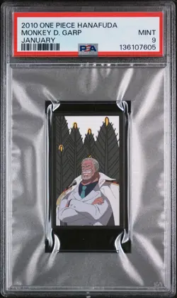 2010 ONE PIECE HANAFUDA JANUARY MONKEY D. GARP PSA 9 - Image 1