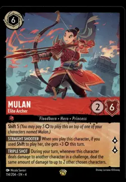 Mulan - Elite Archer #114 Disney Lorcana Ursula's Return X1 - Image 1