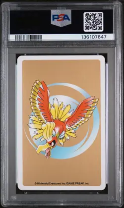 2000 POKEMON GOLD VERSION PLAYING CARDS 8 OF CLUBS #123 SCYTHER PSA 10 - Image 2