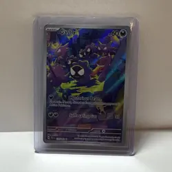 Pokemon Gastly Illustration Rare SV05: Temporal Forces Holo Card 177/162 - Image 1
