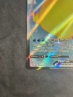 Surfing Pikachu VMAX 009/025 NM Celebrations Ultra Rare Holo Pokemon TCG Card - Image 4