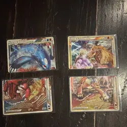 Pokemon Legend Card Lot Kyogre Groudon Entei Raikou 4 Cards Nintendo 2010 - Image 1
