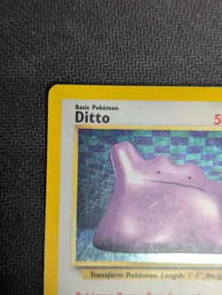 Pokemon TCG Ditto Fossil Unlimited Holo Rare Card 3/62 - LP - Image 4