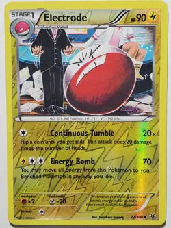 REVERSE HOLO Electrode 22/108 PL - XY Roaring Skies Pokemon Card Tomokazu Komiya - Image 1